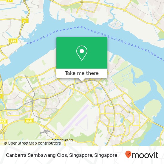 Canberra Sembawang Clos, Singapore map