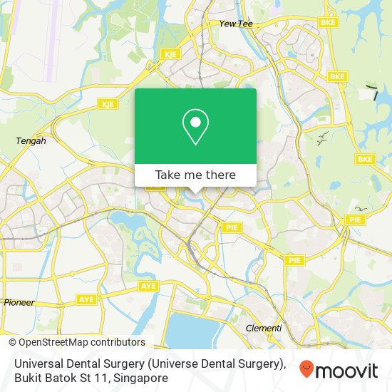 Universal Dental Surgery (Universe Dental Surgery), Bukit Batok St 11 map