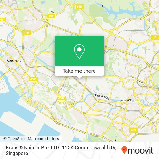 Kraus & Naimer Pte. LTD., 115A Commonwealth Dr map