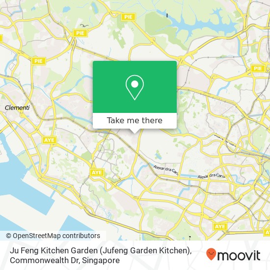 Ju Feng Kitchen Garden (Jufeng Garden Kitchen), Commonwealth Dr map