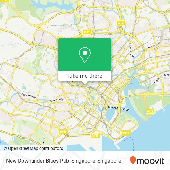 New Downunder Blues Pub, Singapore map