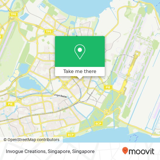 Invogue Creations, Singapore map