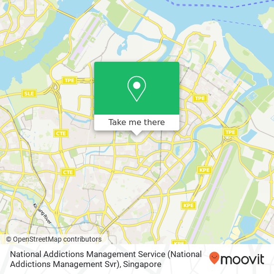 National Addictions Management Service map