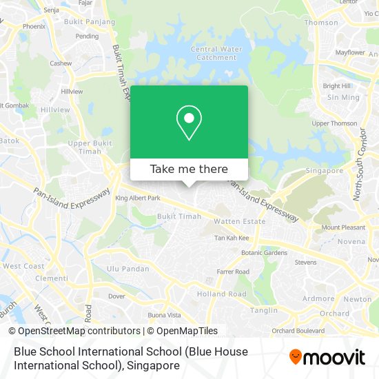 Blue School International School map