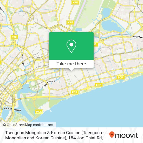 Tsenguun Mongolian & Korean Cuisine (Tsenguun - Mongolian and Korean Cuisine), 184 Joo Chiat Rd map