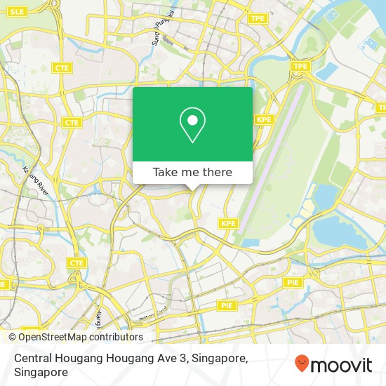 Central Hougang Hougang Ave 3, Singapore map