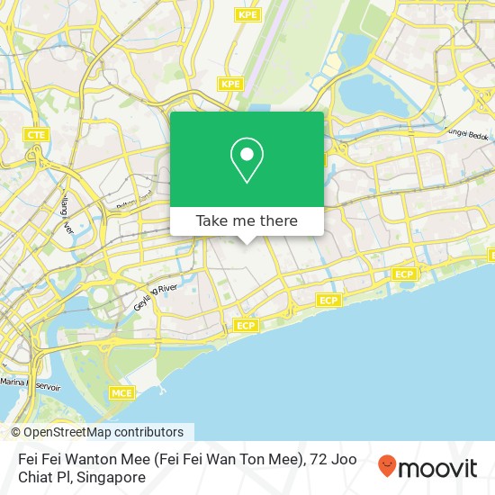 Fei Fei Wanton Mee (Fei Fei Wan Ton Mee), 72 Joo Chiat Pl map