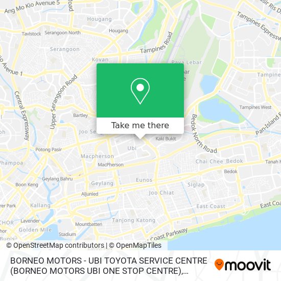 BORNEO MOTORS - UBI TOYOTA SERVICE CENTRE (BORNEO MOTORS UBI ONE STOP CENTRE)地图