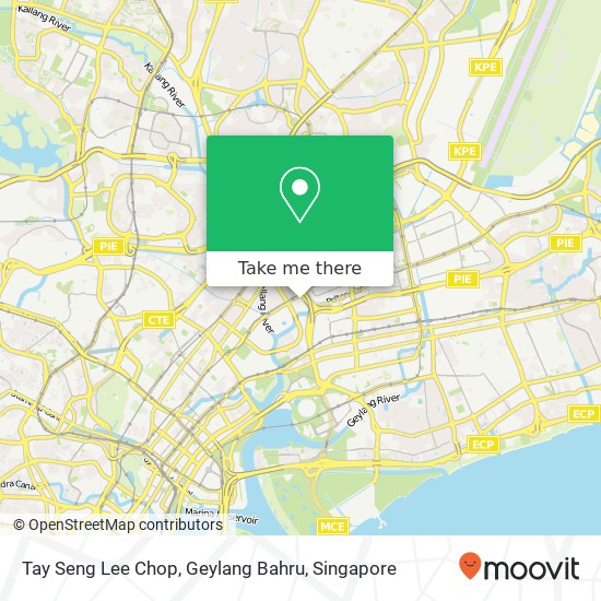 Tay Seng Lee Chop, Geylang Bahru地图