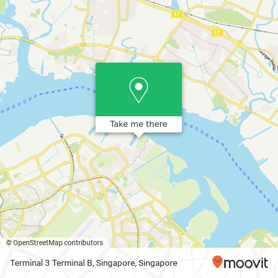 Terminal 3 Terminal B, Singapore map