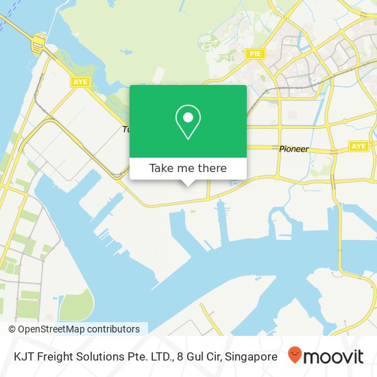 KJT Freight Solutions Pte. LTD., 8 Gul Cir map