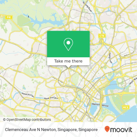 Clemenceau Ave N Newton, Singapore地图