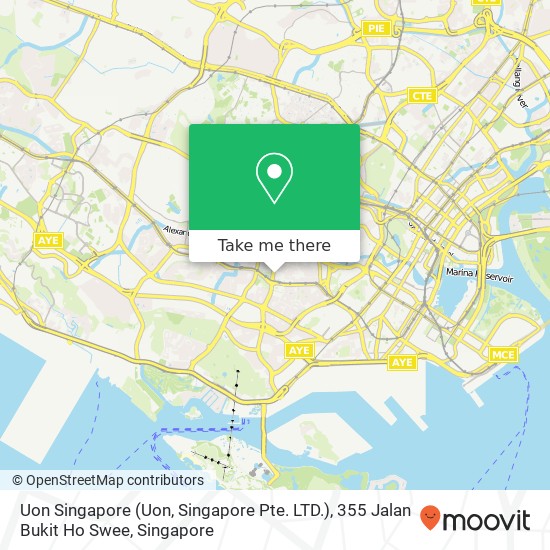 Uon Singapore (Uon, Singapore Pte. LTD.), 355 Jalan Bukit Ho Swee map