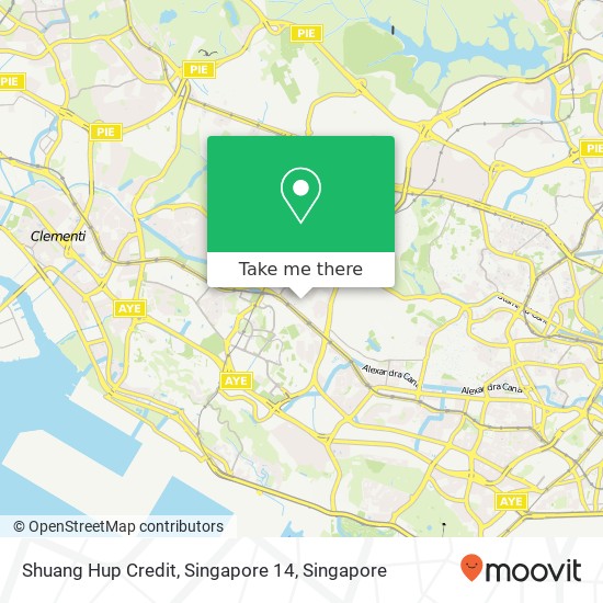 Shuang Hup Credit, Singapore 14 map