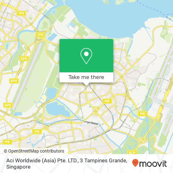 Aci Worldwide (Asia) Pte. LTD., 3 Tampines Grande map