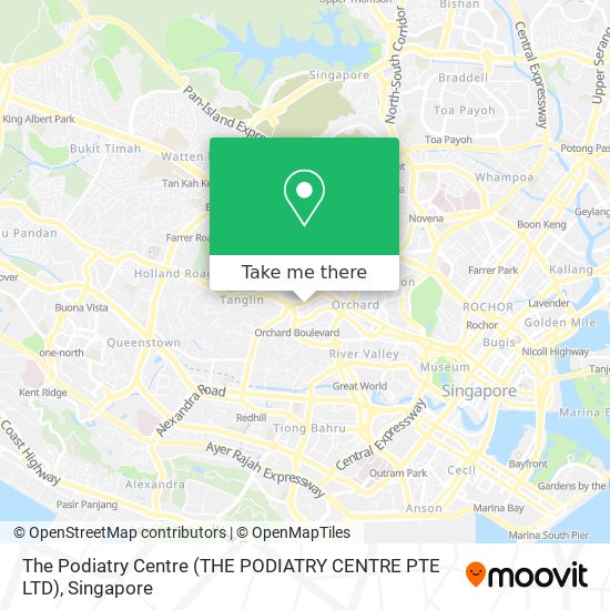 The Podiatry Centre (THE PODIATRY CENTRE PTE LTD)地图