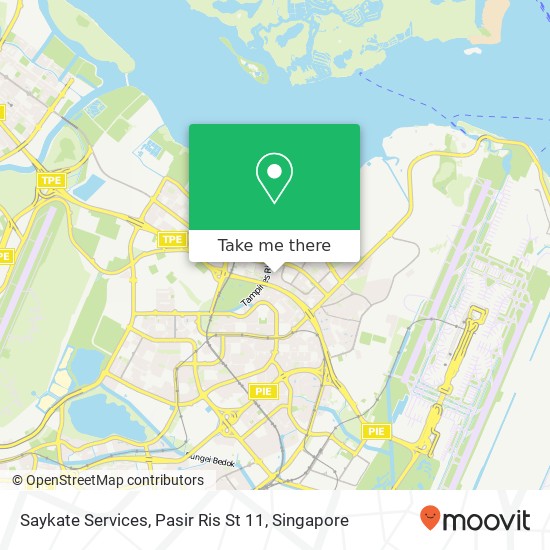 Saykate Services, Pasir Ris St 11 map