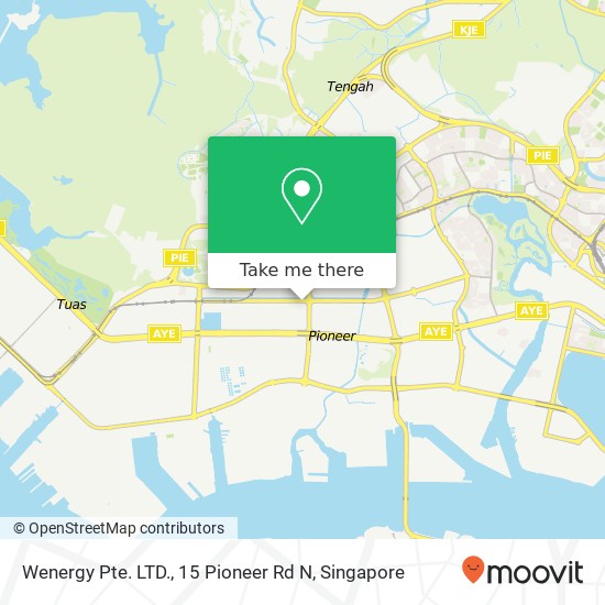 Wenergy Pte. LTD., 15 Pioneer Rd N地图