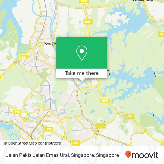 Jalan Pakis Jalan Emas Urai, Singapore map