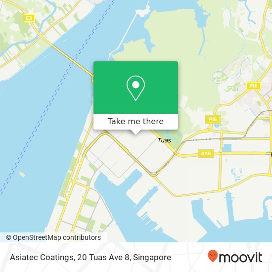 Asiatec Coatings, 20 Tuas Ave 8 map