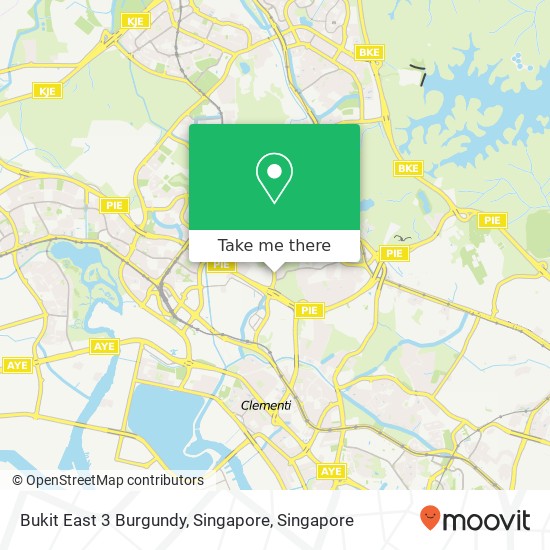 Bukit East 3 Burgundy, Singapore map