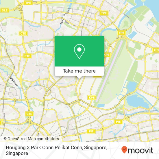 Hougang 3 Park Conn Pelikat Conn, Singapore map