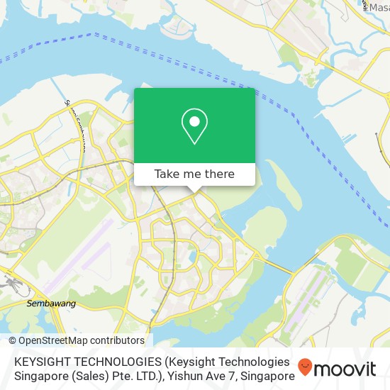 KEYSIGHT TECHNOLOGIES (Keysight Technologies Singapore (Sales) Pte. LTD.), Yishun Ave 7地图
