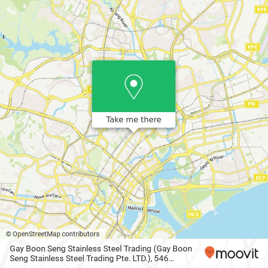 Gay Boon Seng Stainless Steel Trading (Gay Boon Seng Stainless Steel Trading Pte. LTD.), 546 Serangoon Rd map