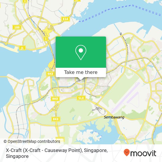 X-Craft (X-Craft - Causeway Point), Singapore地图