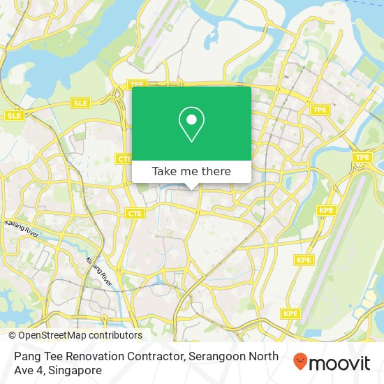 Pang Tee Renovation Contractor, Serangoon North Ave 4 map