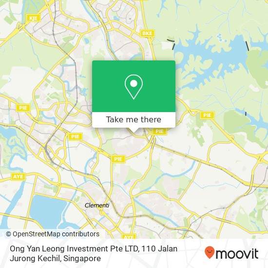 Ong Yan Leong Investment Pte LTD, 110 Jalan Jurong Kechil map