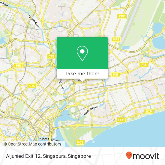 Aljunied Exit 12, Singapura map