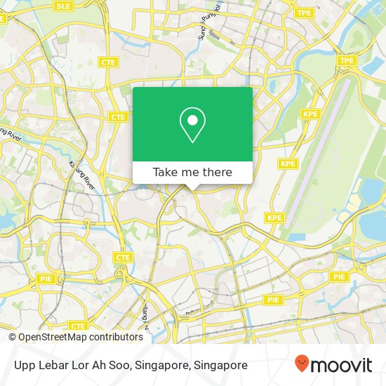 Upp Lebar Lor Ah Soo, Singapore地图