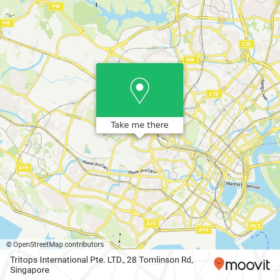 Tritops International Pte. LTD., 28 Tomlinson Rd地图