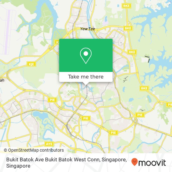 Bukit Batok Ave Bukit Batok West Conn, Singapore map