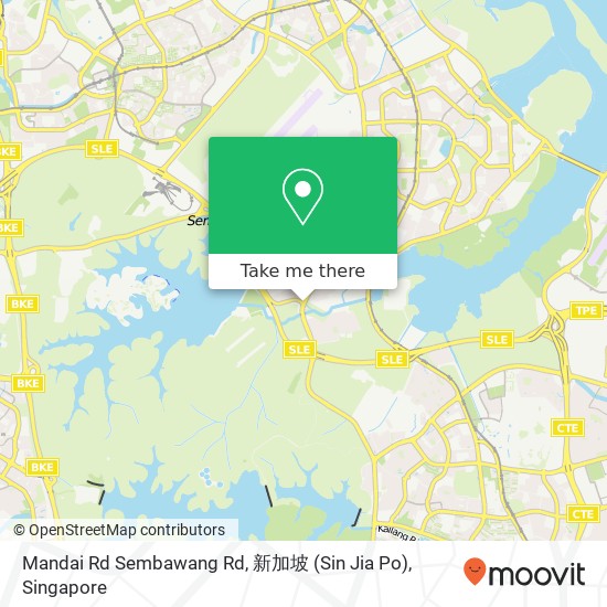 Mandai Rd Sembawang Rd, 新加坡 (Sin Jia Po) map