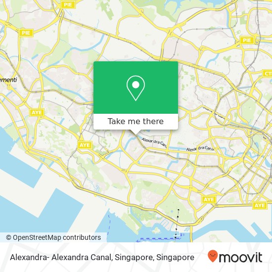 Alexandra- Alexandra Canal, Singapore map