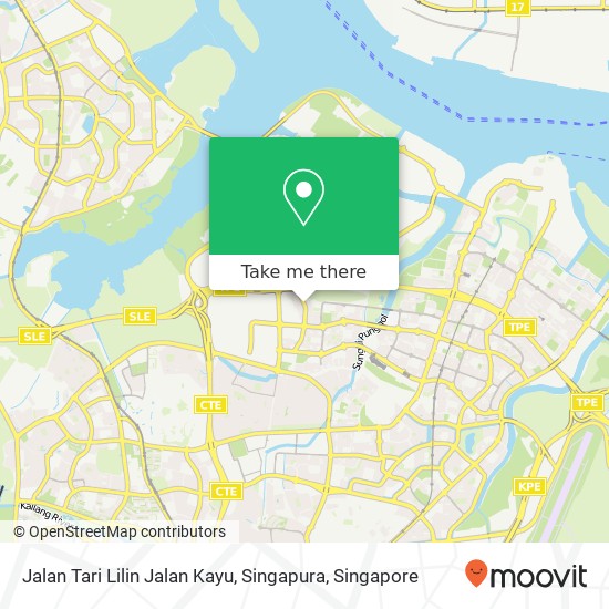 Jalan Tari Lilin Jalan Kayu, Singapura地图
