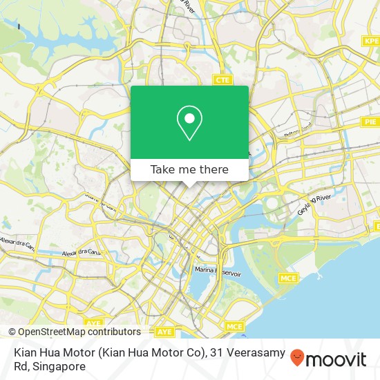 Kian Hua Motor (Kian Hua Motor Co), 31 Veerasamy Rd map