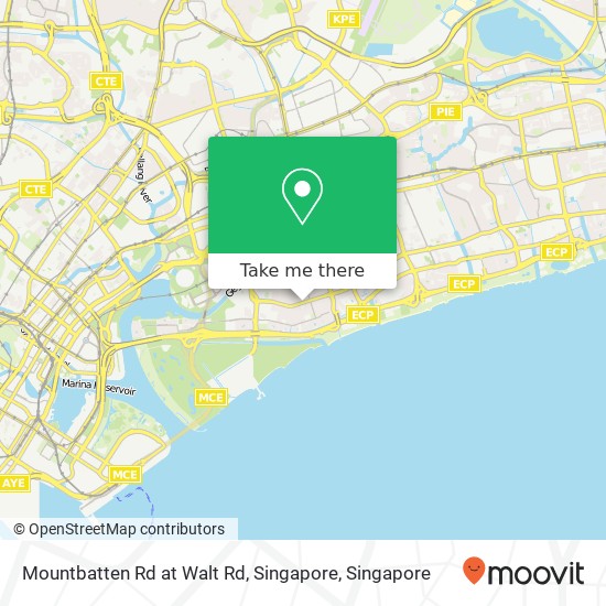 Mountbatten Rd at Walt Rd, Singapore地图