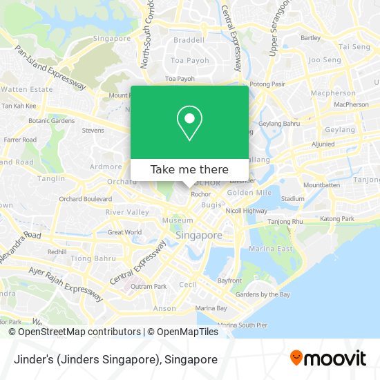 Jinder's (Jinders Singapore) map