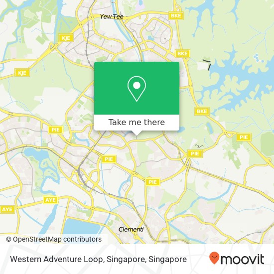 Western Adventure Loop, Singapore map