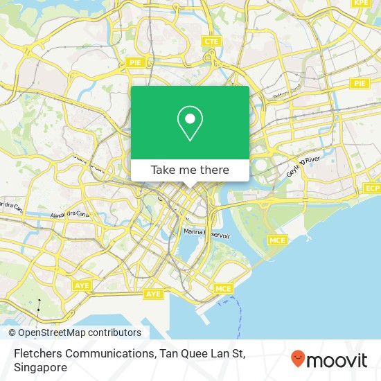 Fletchers Communications, Tan Quee Lan St map