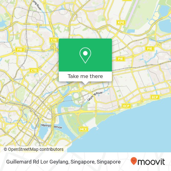 Guillemard Rd Lor Geylang, Singapore map