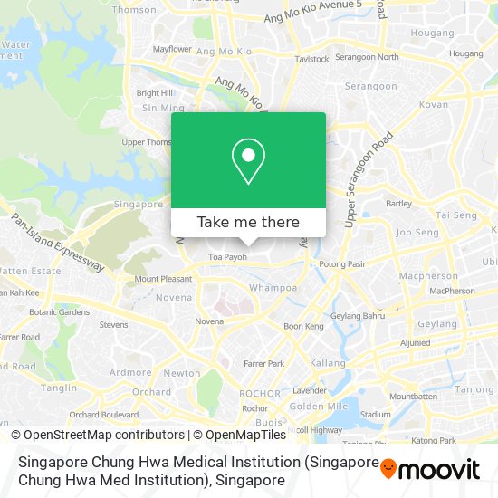 Singapore Chung Hwa Medical Institution map