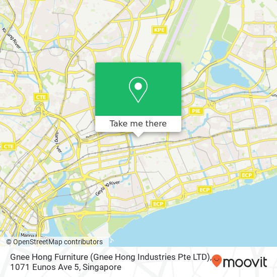 Gnee Hong Furniture (Gnee Hong Industries Pte LTD), 1071 Eunos Ave 5地图