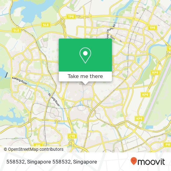 558532, Singapore 558532 map