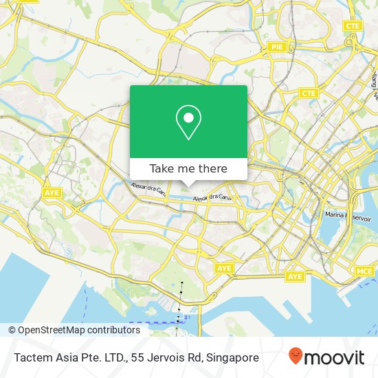 Tactem Asia Pte. LTD., 55 Jervois Rd map