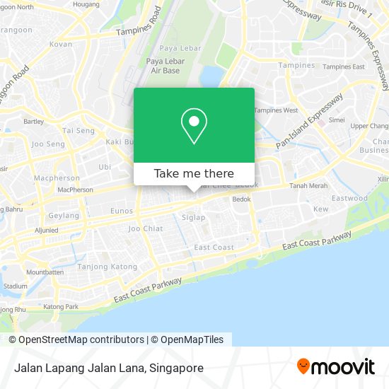 Jalan Lapang Jalan Lana map