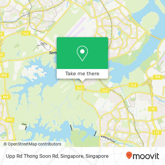Upp Rd Thong Soon Rd, Singapore map